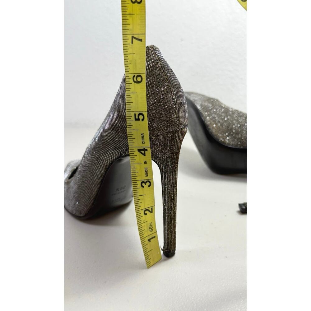 Saint Laurent Paris Metallic Gold Taupe Pointed Toe Stiletto Pumps 39.5 US 9.5 - Picture 13 of 13